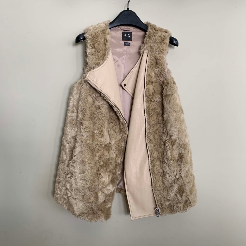 Armani Exchange Faux Fur Vest